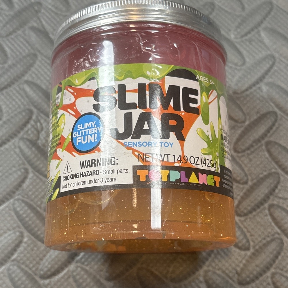 Slime Jar Toy‎ Planet Big Time Slime Jar Sensory Toy 14.9 oz Multicolor Glitter